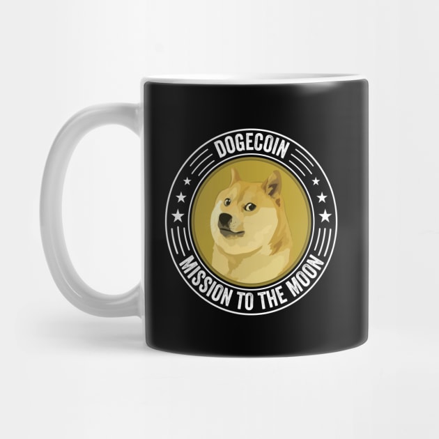 Vintage Dogecoin DOGE Coin To The Moon Crypto Token Cryptocurrency Wallet Birthday Gift For Men Women Kids by Thingking About